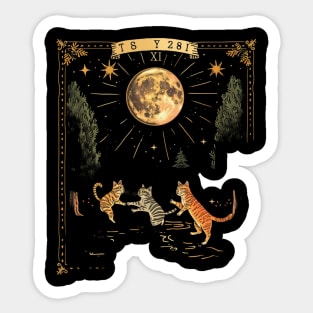 Cat Tarot Feline Fortune Forecasts Sticker